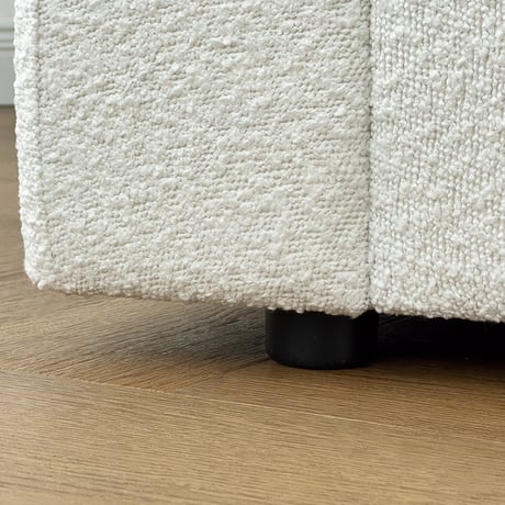 sofa-03003　受注販売　ブークレ モジュールソファ オフホワイト W75cm