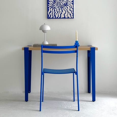 table-03129　Blue 4本set クランプ アイアンレッグ テーブル脚 鉄脚 高さ76cm