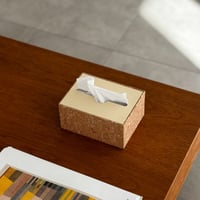 tissuebox-03090　コンパクトサイズ コルク ティッシュケース