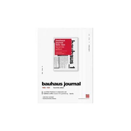 poster-03133　bauhaus journal シルバーフレーム付き ポスター 70×50cm