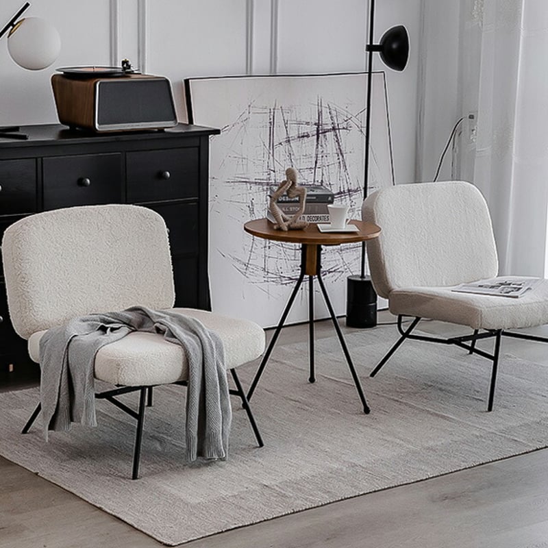 chair-03011 受注販売 ブークレチェア アイアンレッグ オフ chair-03011 受注販売 ブークレチェア アイアンレッグ オフ