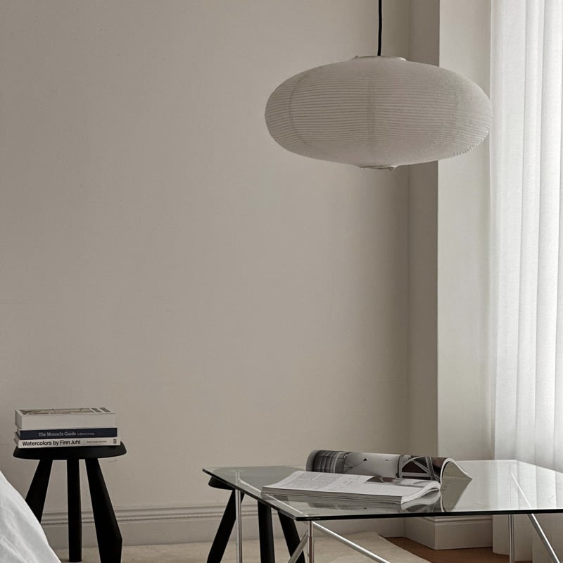 light-03301 Oval Rice Paper Shade 和紙 ペンダントライト |