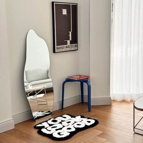 rug-03064　YOU LOOK GOOD レタリングラグ 60cm×80cm