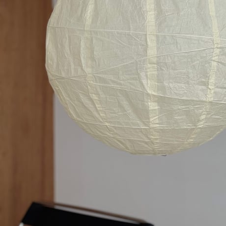 light-03381　生成り色 Spiral Rice Paper Shade 60cm 和紙 ペンダントライト