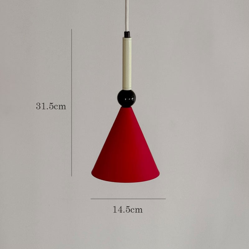 light-03396 Yellow / Red コーンシェイプ ペンダントライト 口金E26