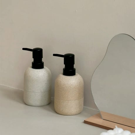 soapbottle-03045　ストーン ソープディスペンサー 詰め替えボトル 250ml