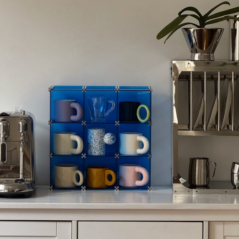 ART OF BLACK カップシェルフ 楽天市場】天然木 カップシェルフ 50×50cm【ART OF BLACK