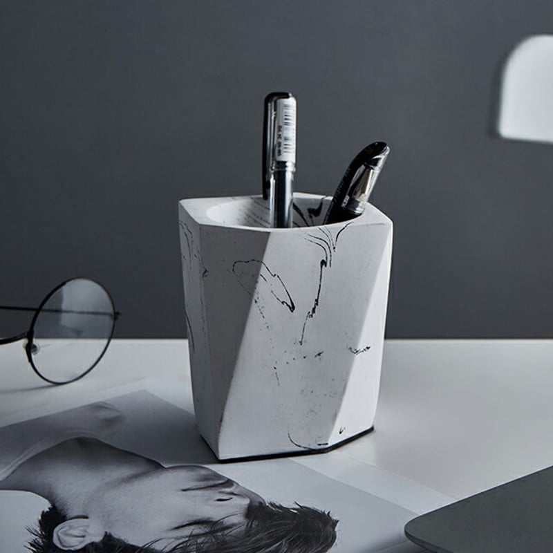 stationery-03014 セメント ペンスタンド カトラリースタンド