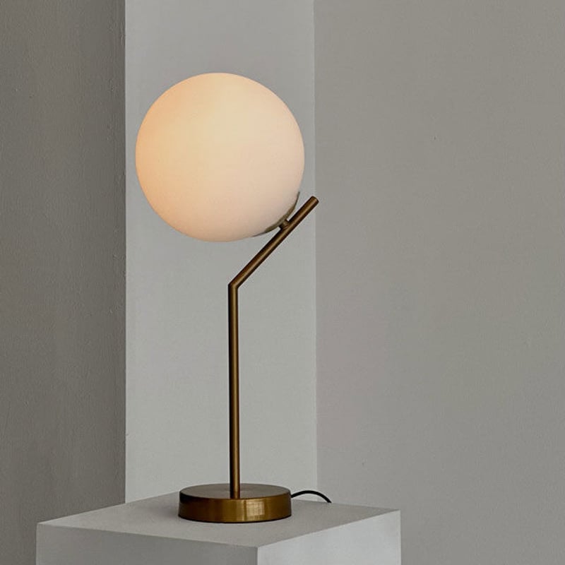 light-03218 USB bend ガラス ラウンドボール テーブルランプ LED 20