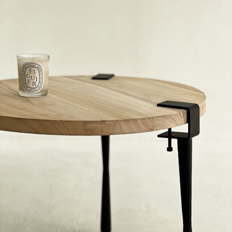 ART OF BLACK アイアンレッグ ラウンド ウッド ローテーブル 円形 ART OF BLACK アイアンレッグ ラウンド ウッド ローテーブル 円形