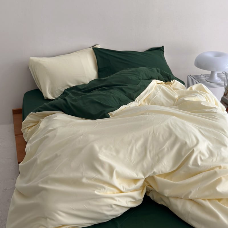 beddingsets-03037 yellow×green リバーシブル 布団カバーセット beddingsets-03037 yellow×green リバーシブル 布団カバーセット