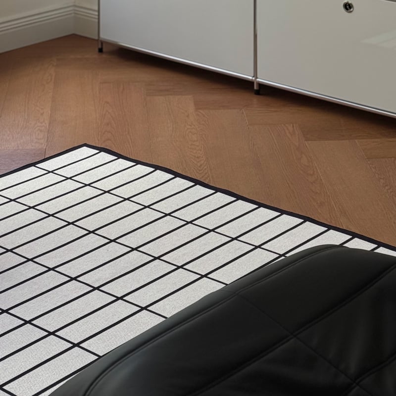 rug-03093 グリッドライン ラグ 120cm×180cm | ART OF BLACK