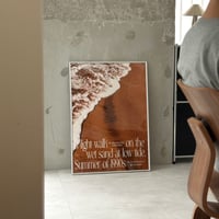 予約販売7月下旬～8月上旬頃発送予定　poster-03136　wet sand シルバーフレーム付き ポスター 70×50cm