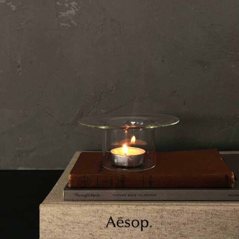 candle-03057 ガラス クリア キャンドル ホルダー | ART OF BLACK