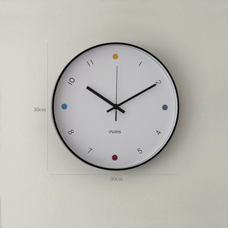 clock-03089　sweep movement ラウンド ウォールクロック 掛け時計 静音