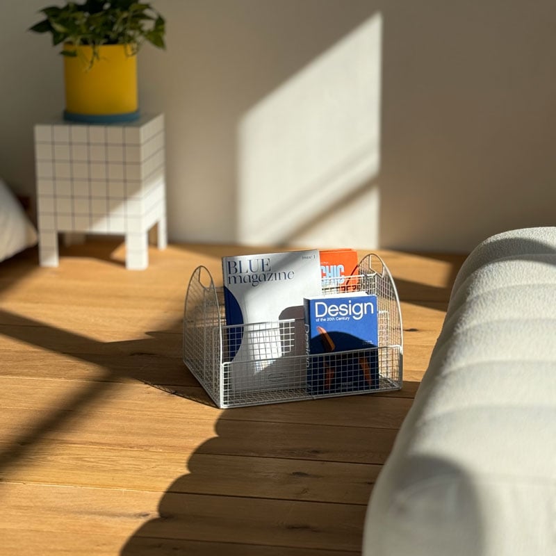 magazinerack-03029 アーチ型 アイアンメッシュ マガジンラック | ART