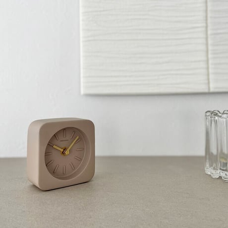 clock-03028　clay 置き時計 静音