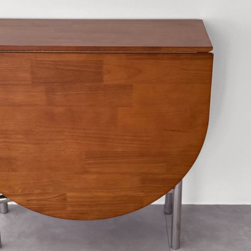 table-03213 受注販売 折り畳み オーバル天板 ホールレッグ ダイニング