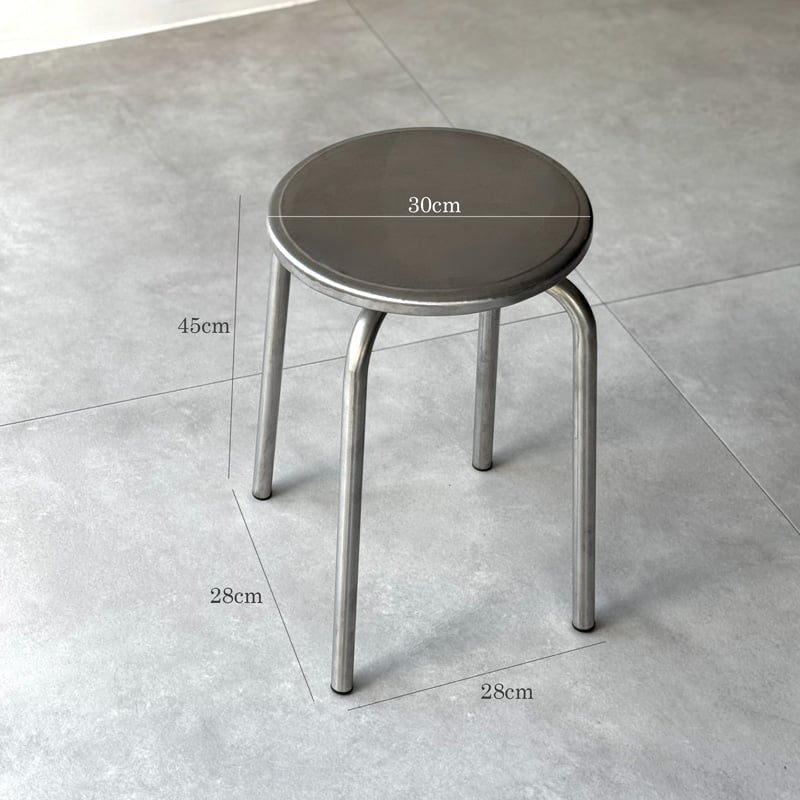 予約販売6月中旬～6月下旬頃発送予定 stool-03017 ステンレス ラウンド