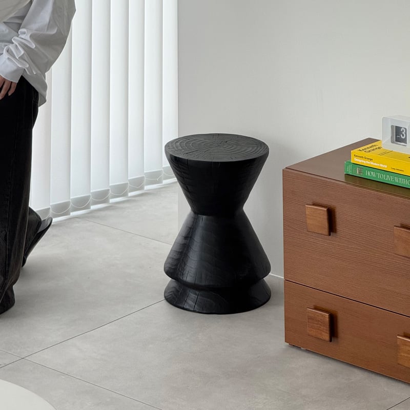 table-03187 天然木 Conical Stool 丸太スツール H45 W31 |