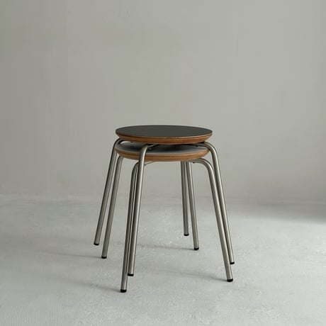 予約販売7月中旬～7月下旬頃発送予定　chair-03034　ステンレス ラウンド スタッキング スツール
