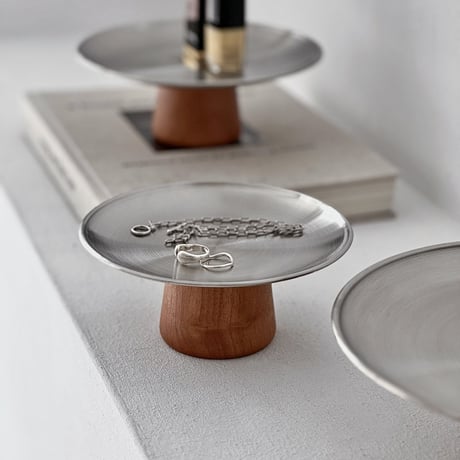 予約販売6月下旬～7月上旬頃発送予定　compote-03014　ステンレス×ウッド コンポートディッシュ