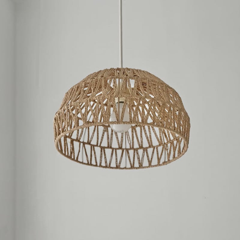 light-03168 Dome ペーパーコードシェード ペンダントライト 口金E26