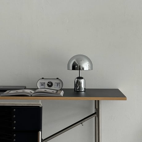 light-03140　USB シルバー マッシュルーム テーブルランプ LED