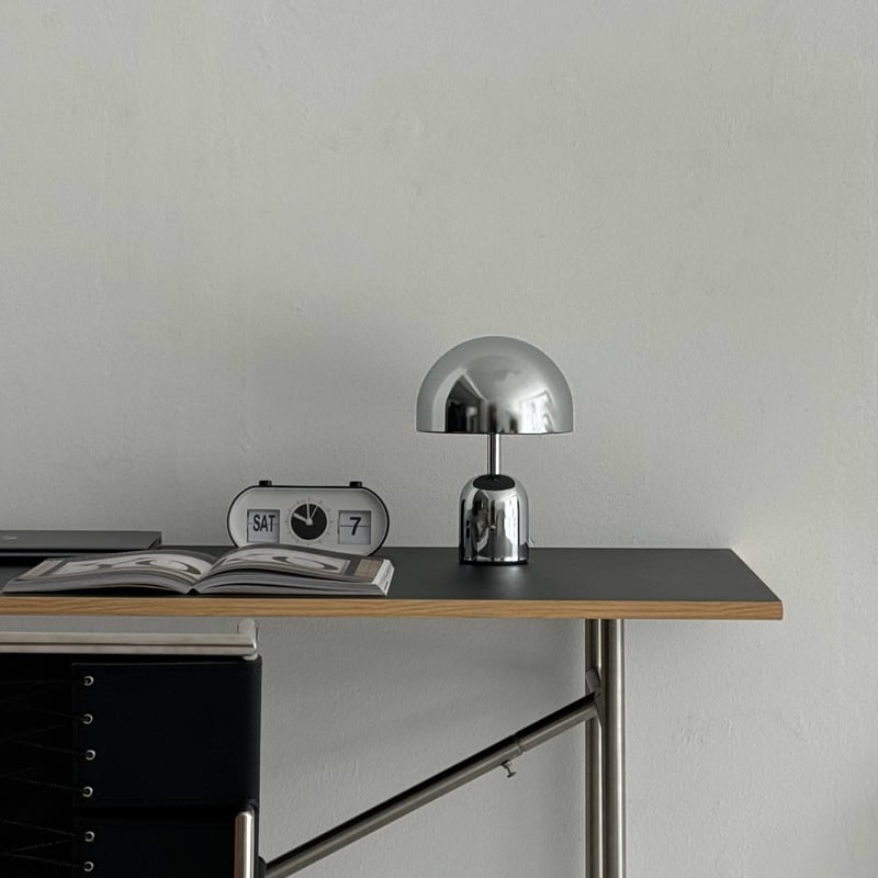 light-03140 USB シルバー マッシュルーム テーブルランプ LED | ART