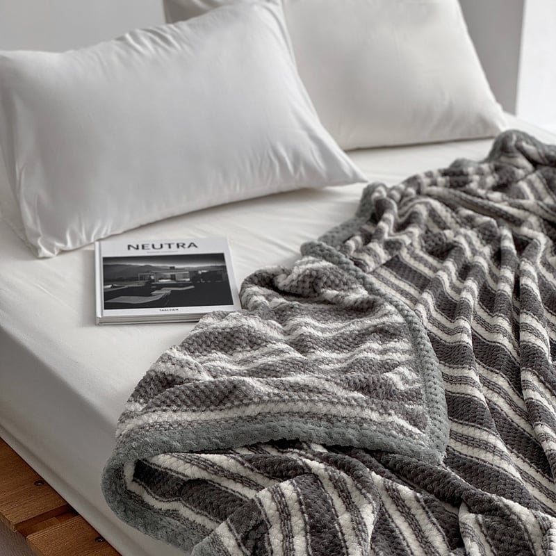 blanket-03050 ストライプ ブランケット 毛布 200×180 | ART OF blanket-03050 ストライプ ブランケット 毛布 200×180 | ART OF