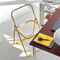予約販売7月上旬～7月中旬頃発送予定　chair-03090　カラーフレーム クリア フォールディングチェア