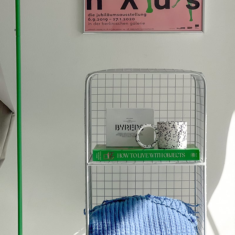 rack-03037 シルバー スタンド付き スチールメッシュ 3段ラック