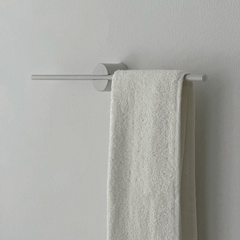 wall-03088 ホワイト スライド ライン タオルハンガー 40cm