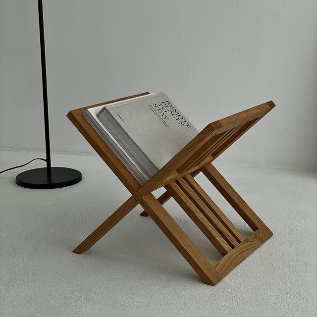 magazinerack-03018 cross オーク ウッド マガジンラック | ART magazinerack-03018 cross オーク ウッド マガジンラック | ART