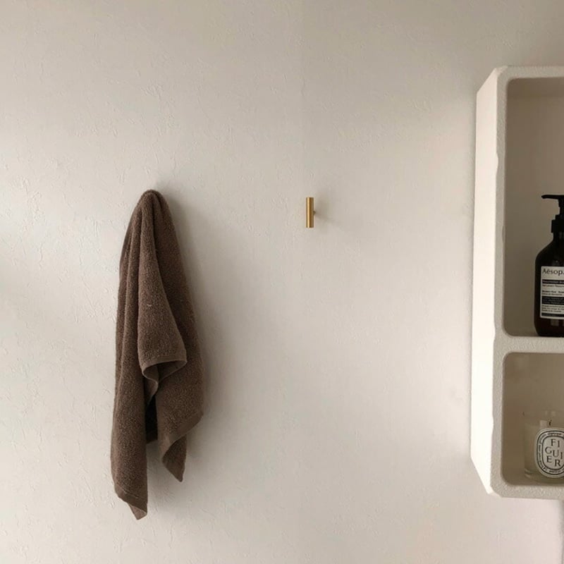 wallhook-03005 T字 真鍮 ブラス ウォールフック F 縦横兼用 1cm wallhook-03005 T字 真鍮 ブラス ウォールフック F 縦横兼用 1cm