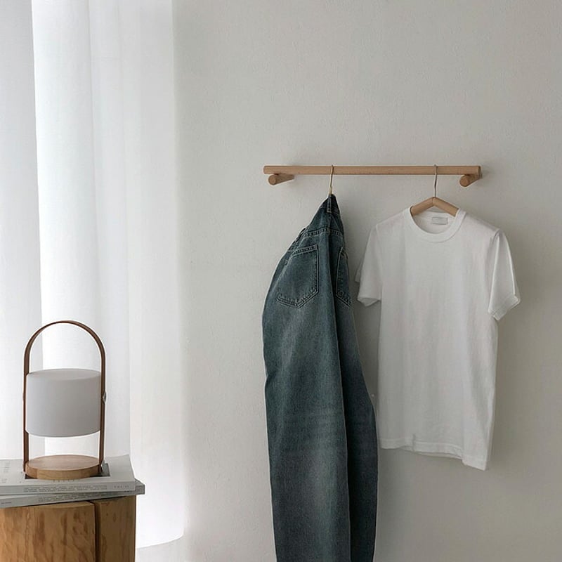 wall-03066 ウッド ハンガーバー 60cm 無垢材 | ART OF BLACK