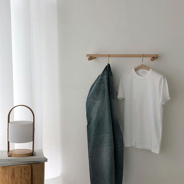 wall-03066 ウッド ハンガーバー 60cm 無垢材 | ART OF BLACK