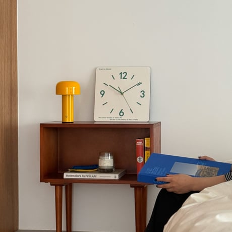予約販売6月下旬～7月上旬頃発送予定　clock-03103　スクエア ウォールクロック 掛け時計 静音