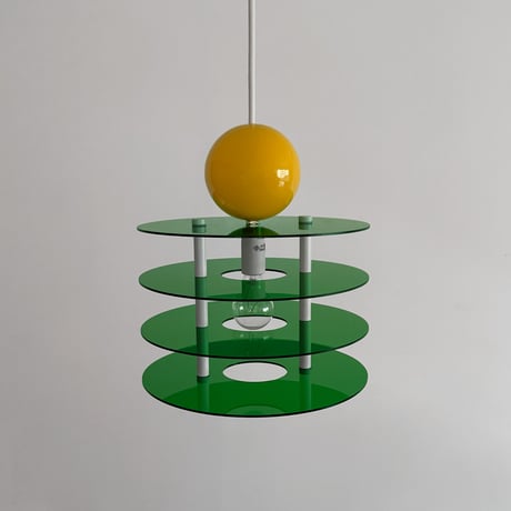 light-03372　Acrylic Flying Saucer ペンダントライト 口金E17