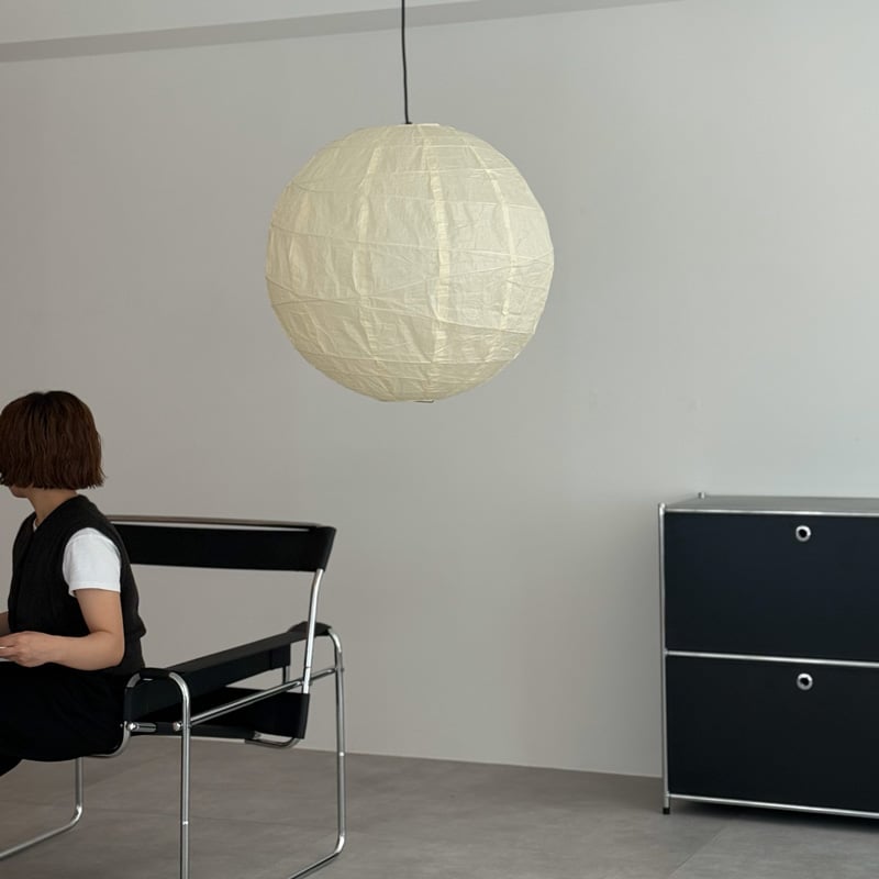 light-03381 生成り色 Spiral Rice Paper Shade 60cm 和