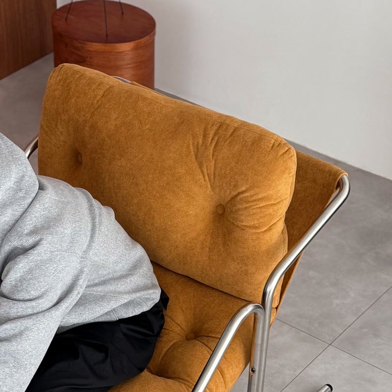 chair-03098 Stainless Sling Fabric Lounge Chair