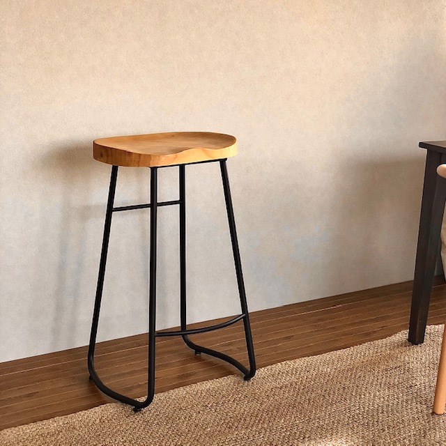 黒いキルティング　カウンタースツール 黒いキルティング カウンタースツール カウンターチェア・カウンター