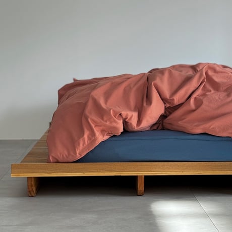 beddingsets-03106　orange×navy 布団カバーセット