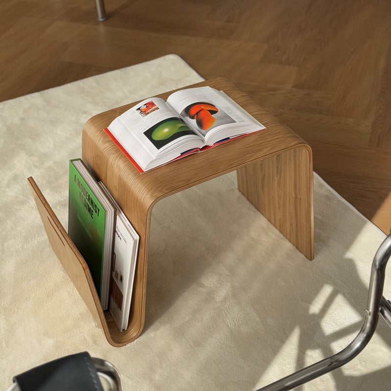 table-03036 Curve ウッド ローテーブル マガジンラック | ART table-03036 Curve ウッド ローテーブル マガジンラック | ART