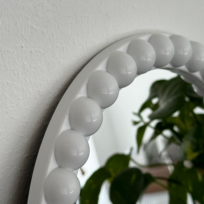 mirror-03150 ラウンド ドット フレーム ミラー 直径25cm | ART OF