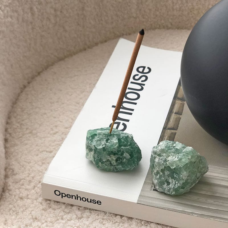 incenseholder-03042 天然石 ストーン インセンスホルダー お香立て | A