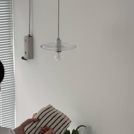 light-03371　rippling ガラスシェード ペンダントライト 口金E26