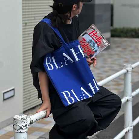 予約販売7月中旬～7月下旬頃発送予定　 bag-03121　BLAH カラートートバッグ blue / green / yellow