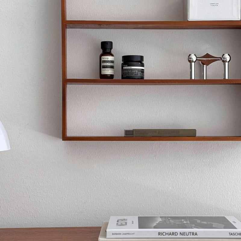 wallrack-03053 天然木 オープン ウォールシェルフ 45×40cm