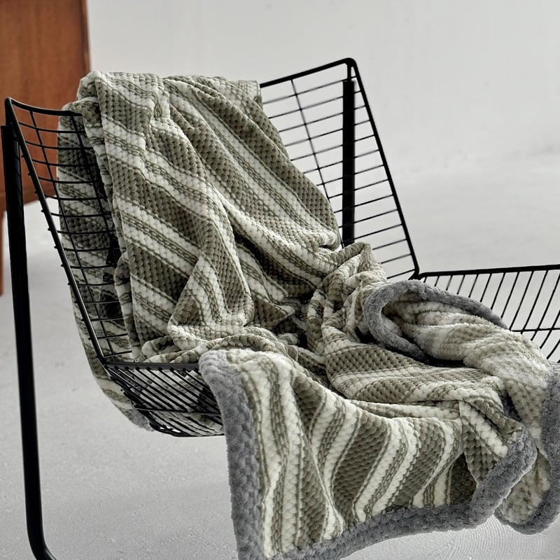 blanket-03050 ストライプ ブランケット 毛布 200×180 | ART OF blanket-03050 ストライプ ブランケット 毛布 200×180 | ART OF